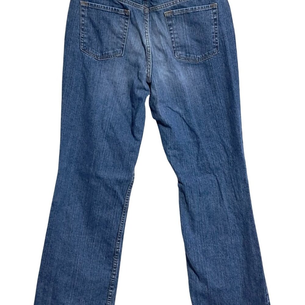 Y2k Eddie Bauer Womens Blue Authentic Denim‎ Bootcut Jeans Size 12 Cotton Blend